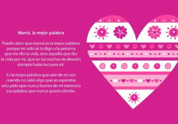 poemas cursis día de las madres