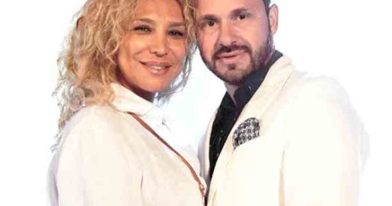 Cristian Zuárez y su novia