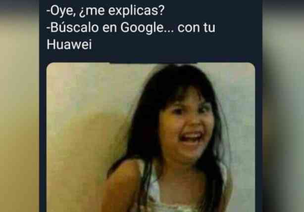 memes de huawei y google