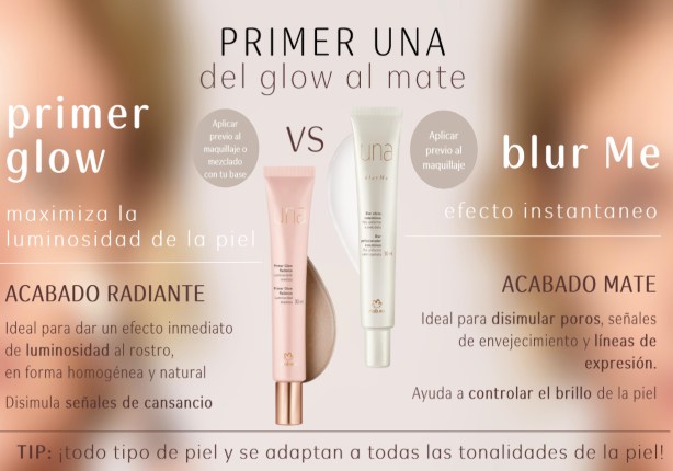 Primer Glow Radiance vs Blur Me de Natura - Hector Ledezma