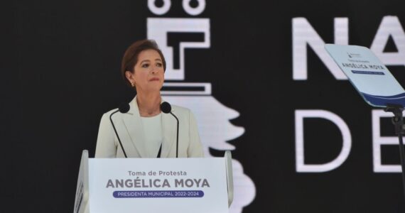 Protesta de Angélica Moya